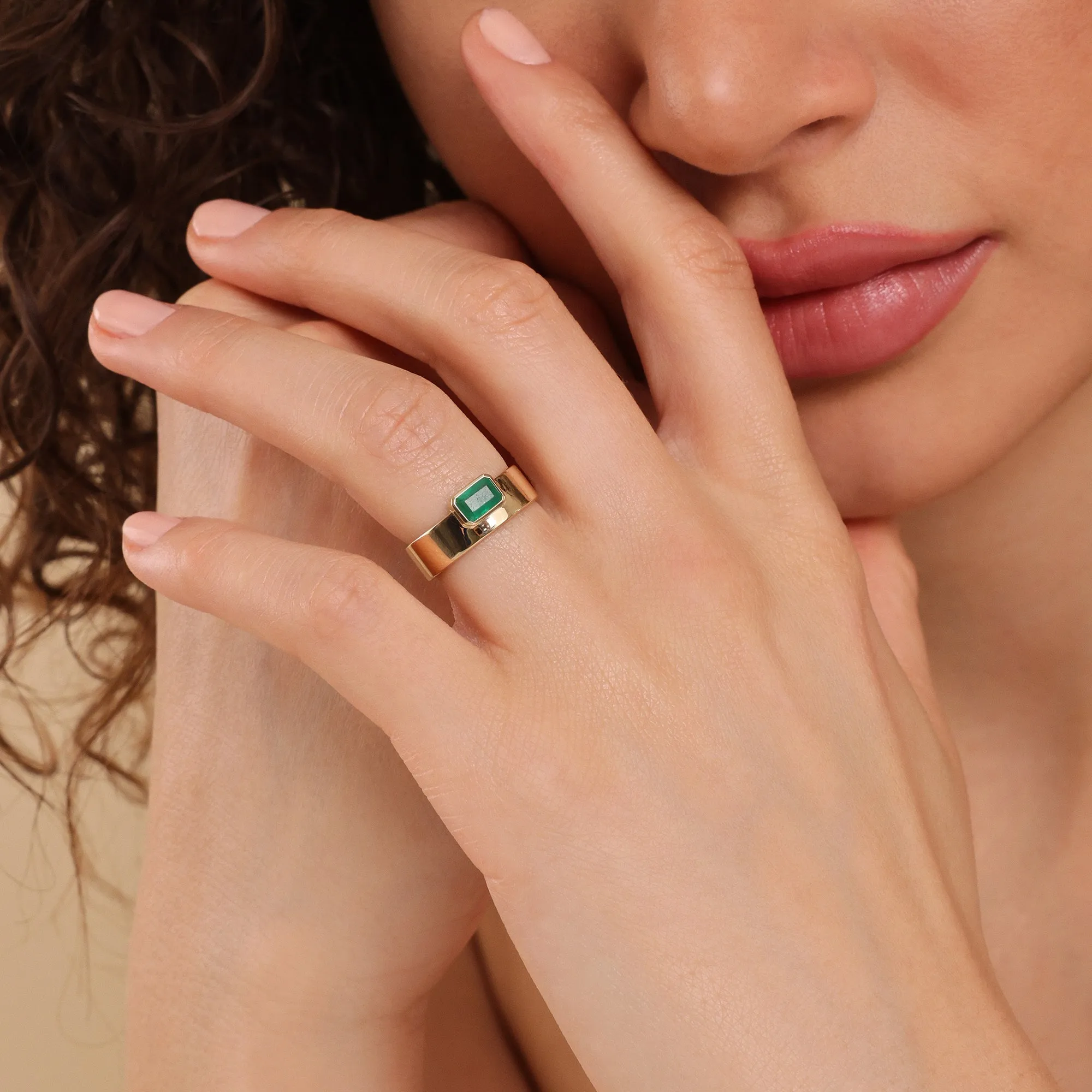 Octagon Emerald Ring, Geneva