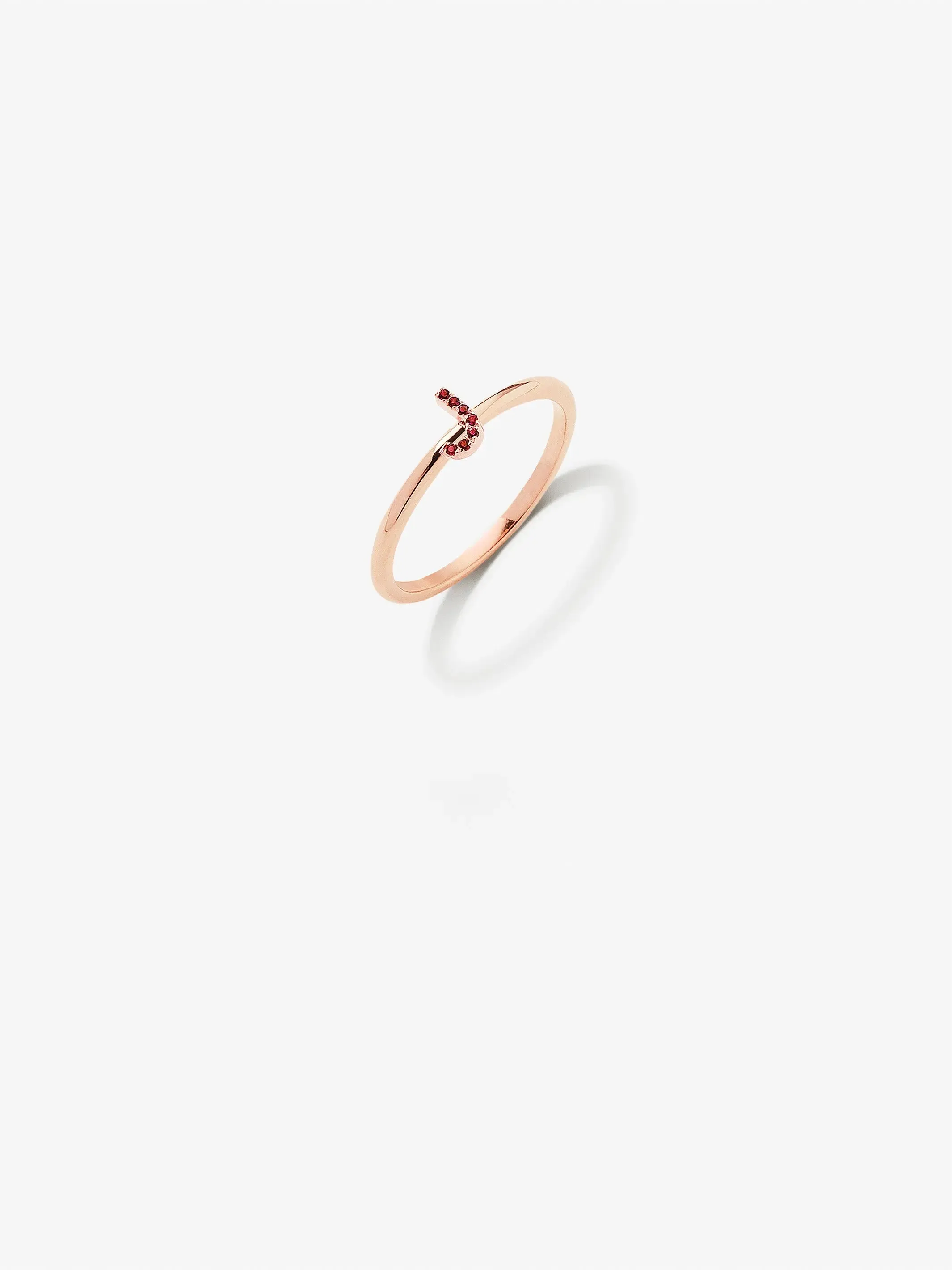 One Letter Stackable Ring