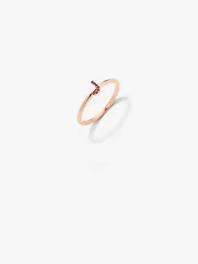 One Letter Stackable Ring