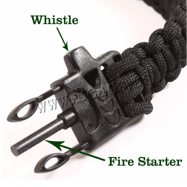 Outdoor Camping Hiking Survival Bracelet Kits Paracord Wristbands