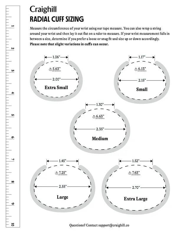 Radial Cuff: Brass