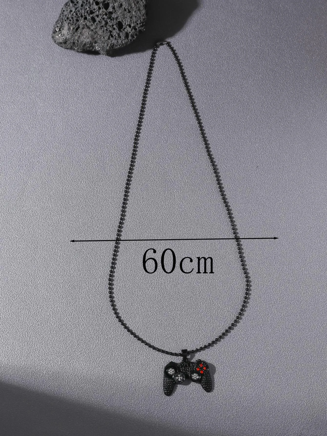 Rhinestone Decor Gamepad Pendant Necklace for Men Jewelry for Men Gift for Men