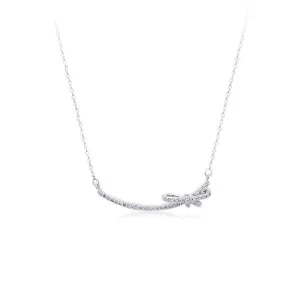 Ribbon Cubic Zirconia Necklace