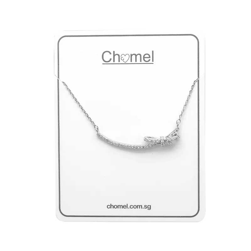 Ribbon Cubic Zirconia Necklace