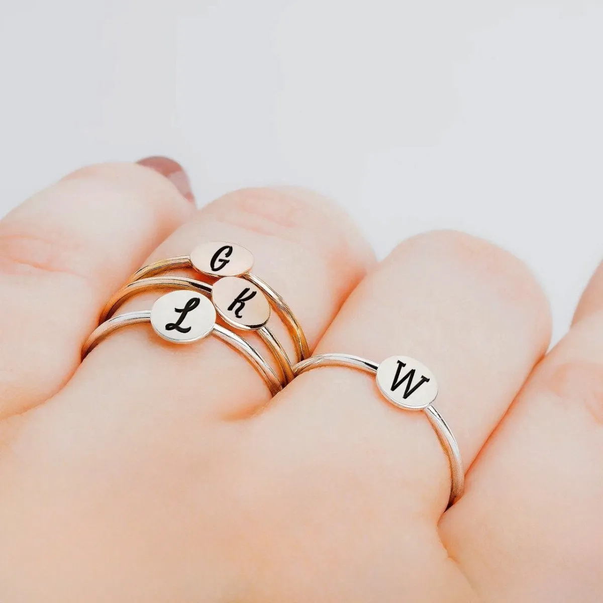 Set of 3 Initial Stacking Rings