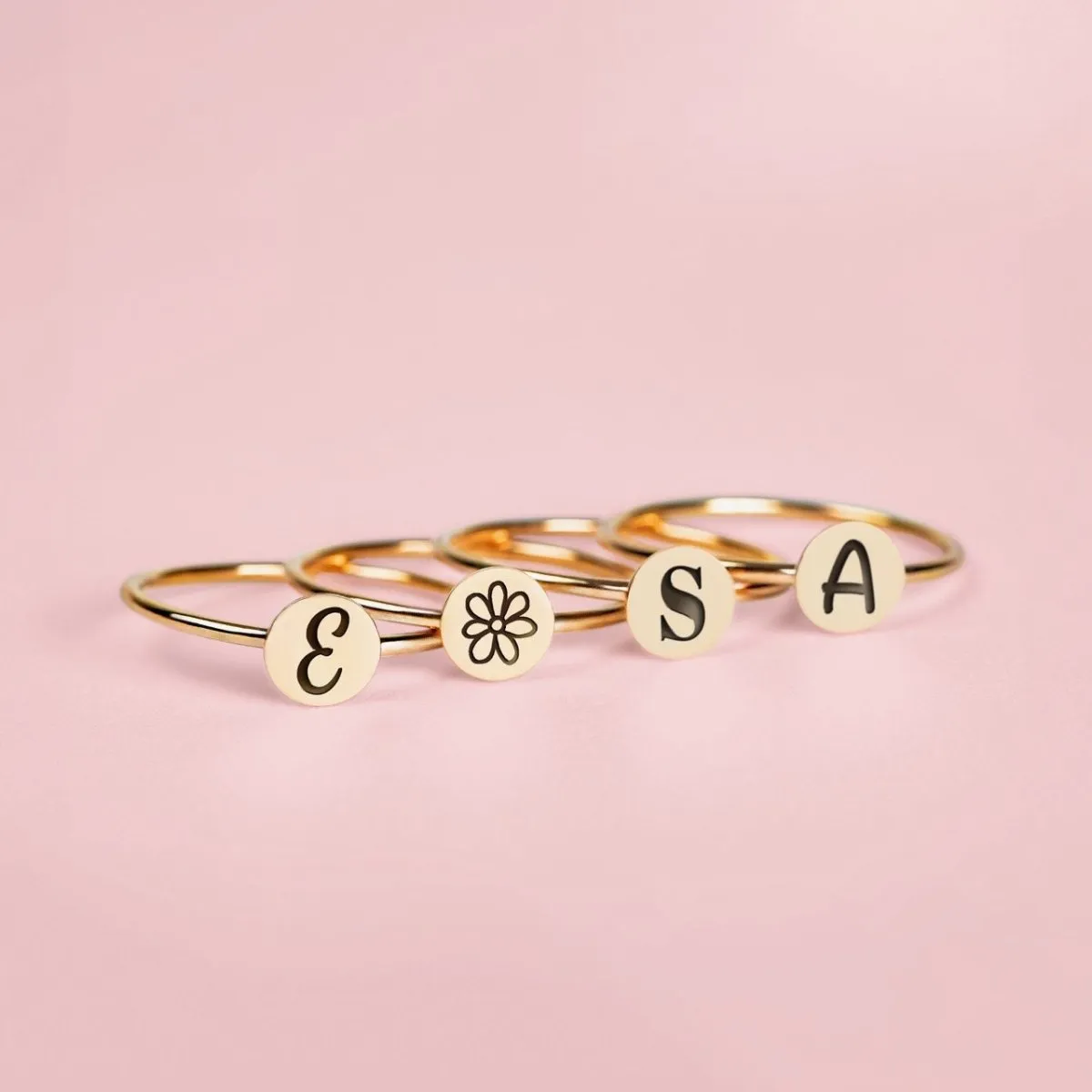 Set of 3 Initial Stacking Rings