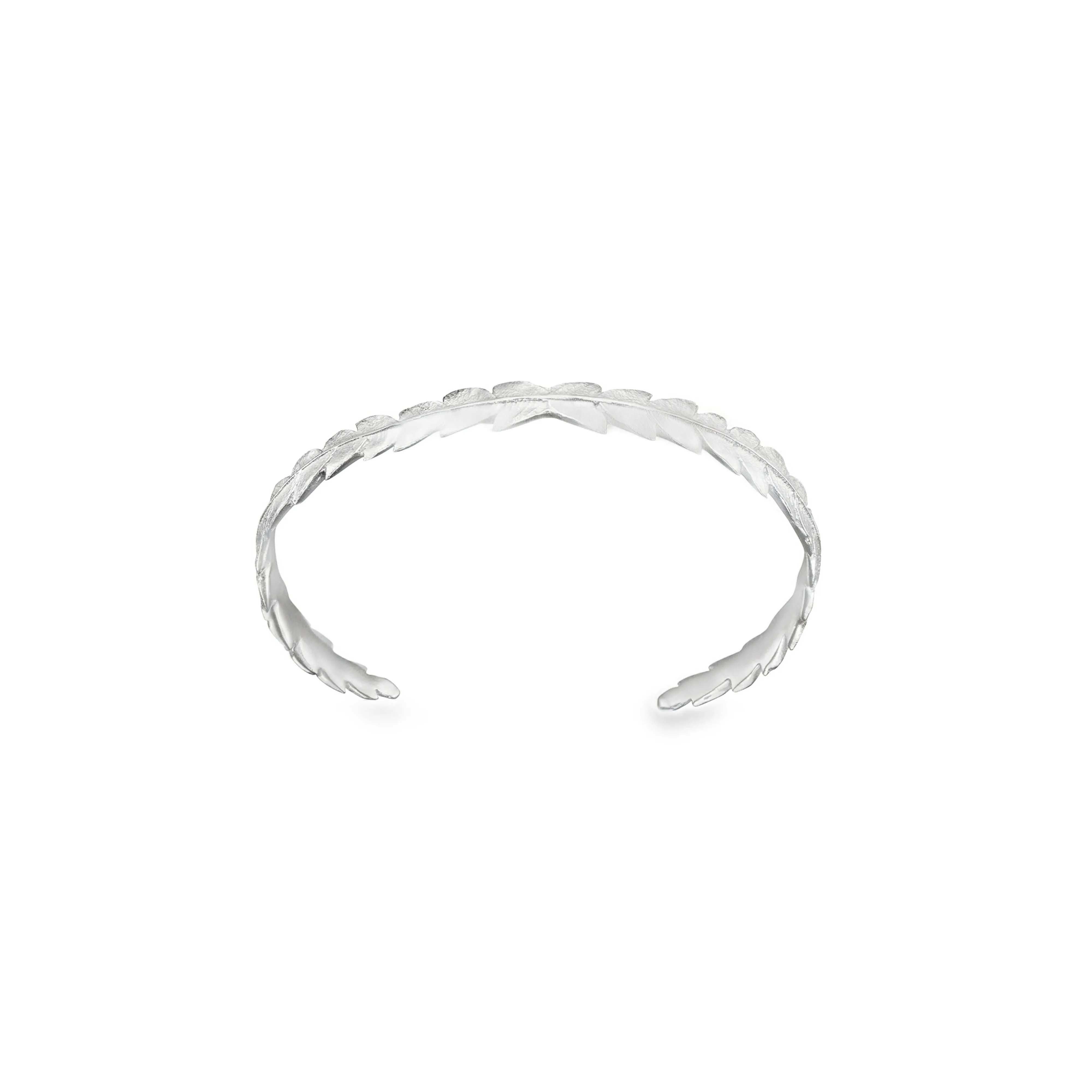 Silver Fern Leaf Cuff - Large