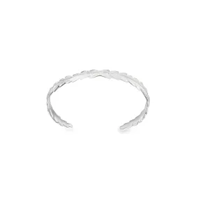 Silver Fern Leaf Cuff - Small