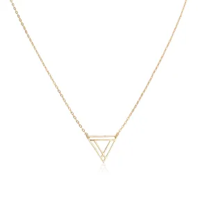 Small Power Triangle & Helen Chain Necklace