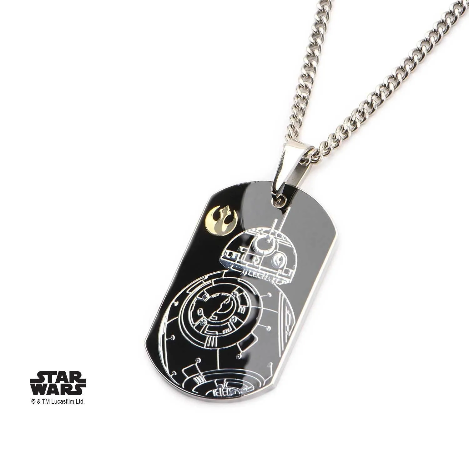 Star Wars Episode 7 BB-8 Dog Tag Pendant Necklace