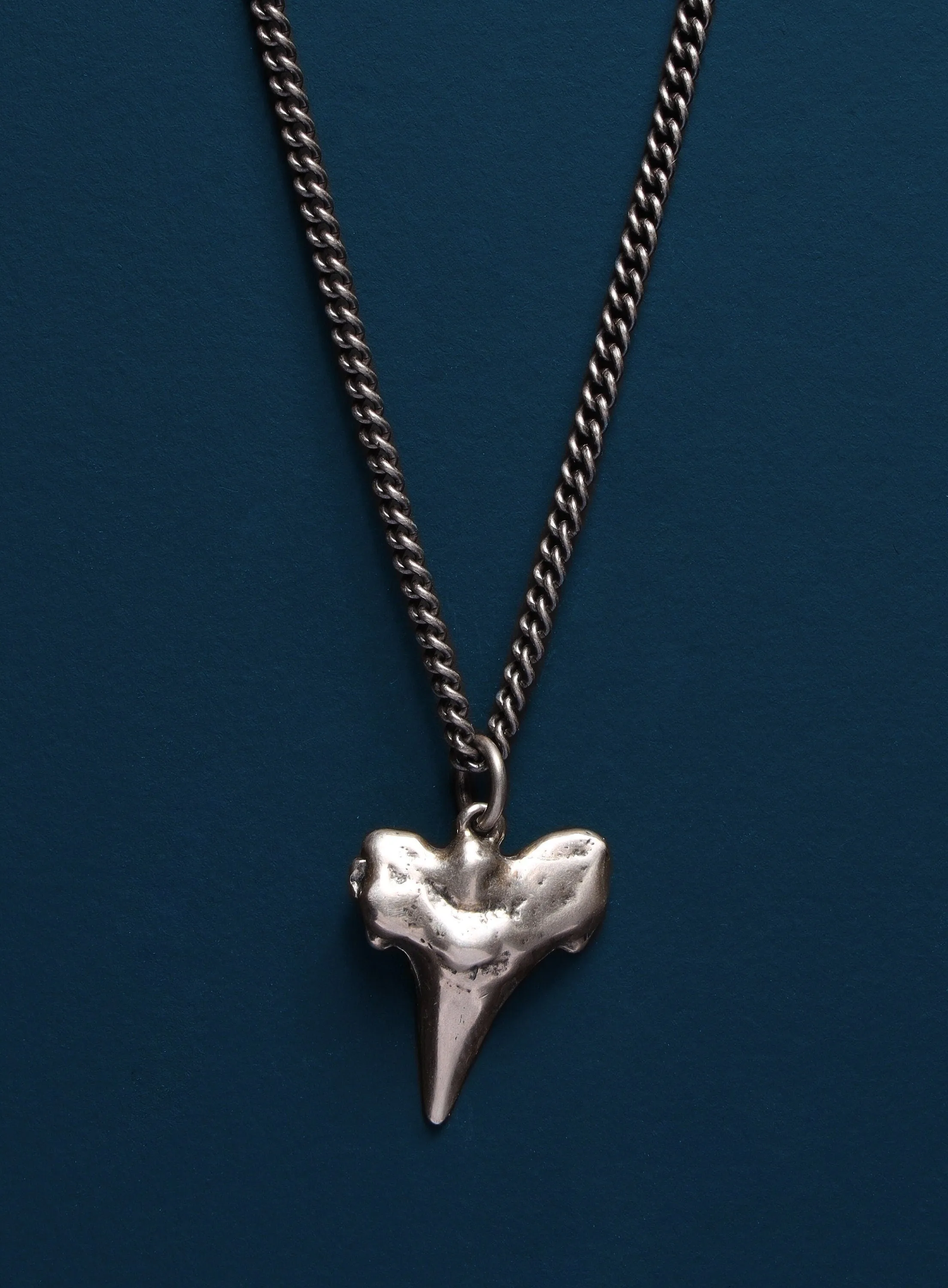 Sterling Silver Shark Tooth Necklace