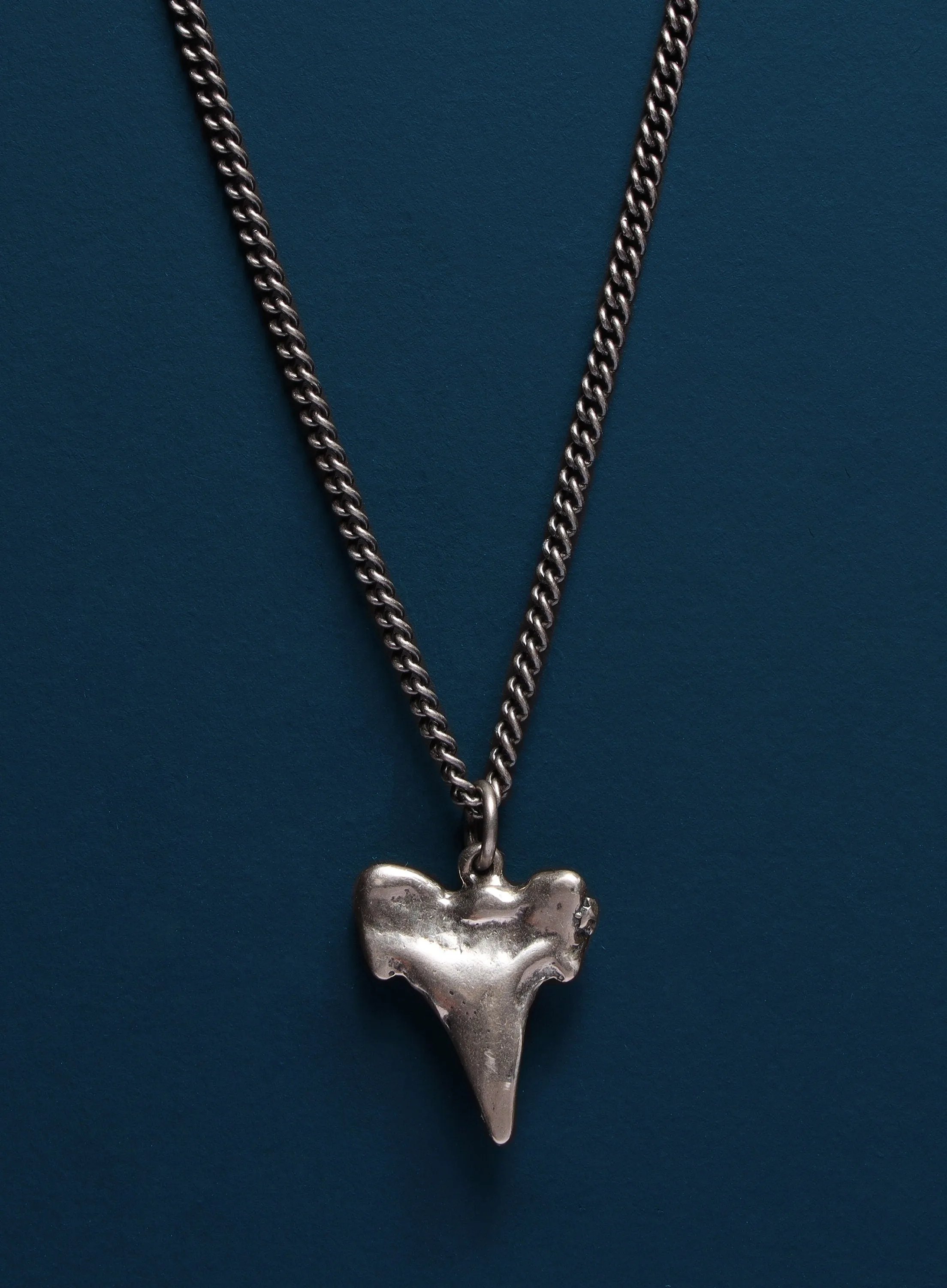 Sterling Silver Shark Tooth Necklace