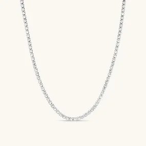 The Tennis Necklace Silver