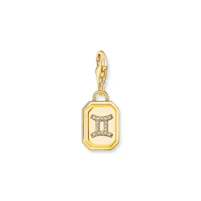 THOMAS SABO Charm Pendant Gemini Zodiac Sign Gold