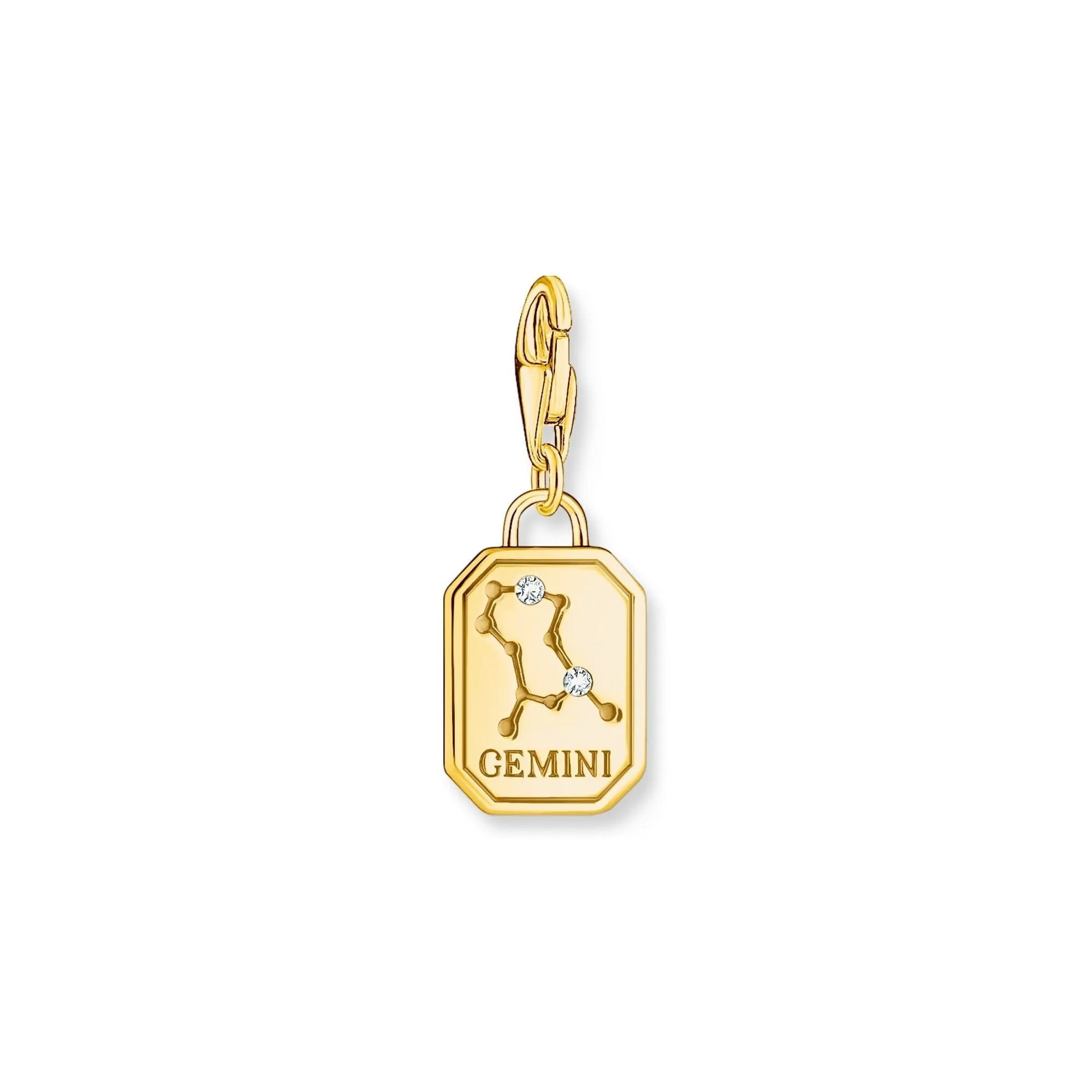 THOMAS SABO Charm Pendant Gemini Zodiac Sign Gold