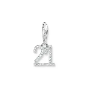 THOMAS SABO Charm Pendant Number "21" Silver