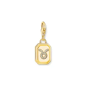 THOMAS SABO Charm Pendant Taurus Zodiac Sign Gold