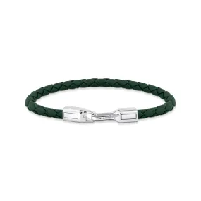 THOMAS SABO Green Leather Bracelet