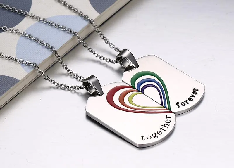 Together Forever Premium Steel Dog Tag Necklace