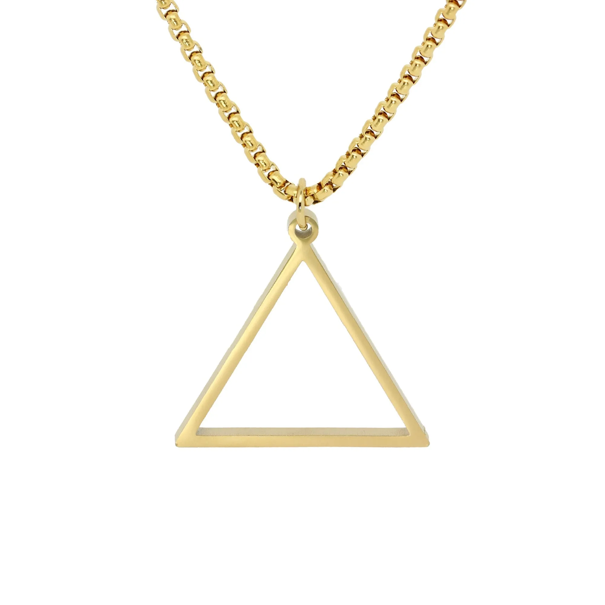 Triangle Necklace (Bronze-Plated)