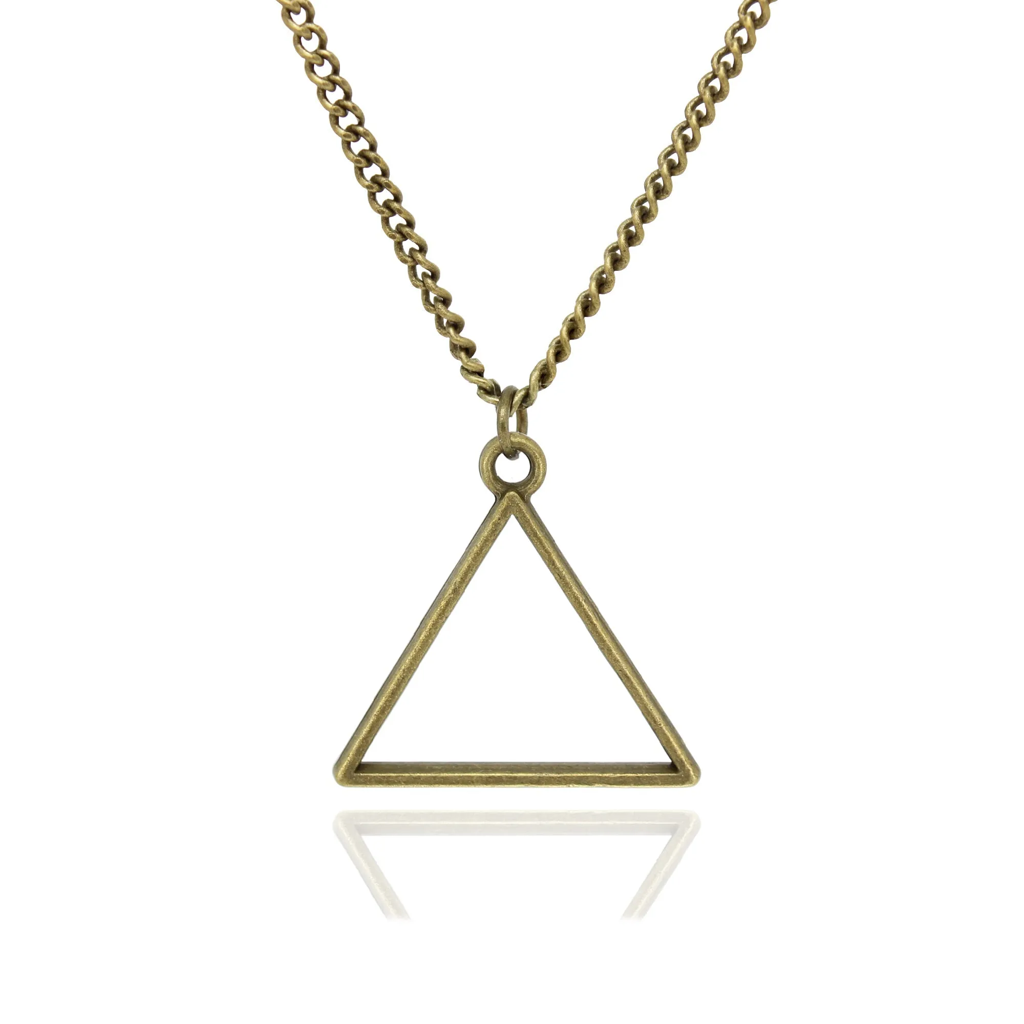 Triangle Necklace (Gold-Plated)