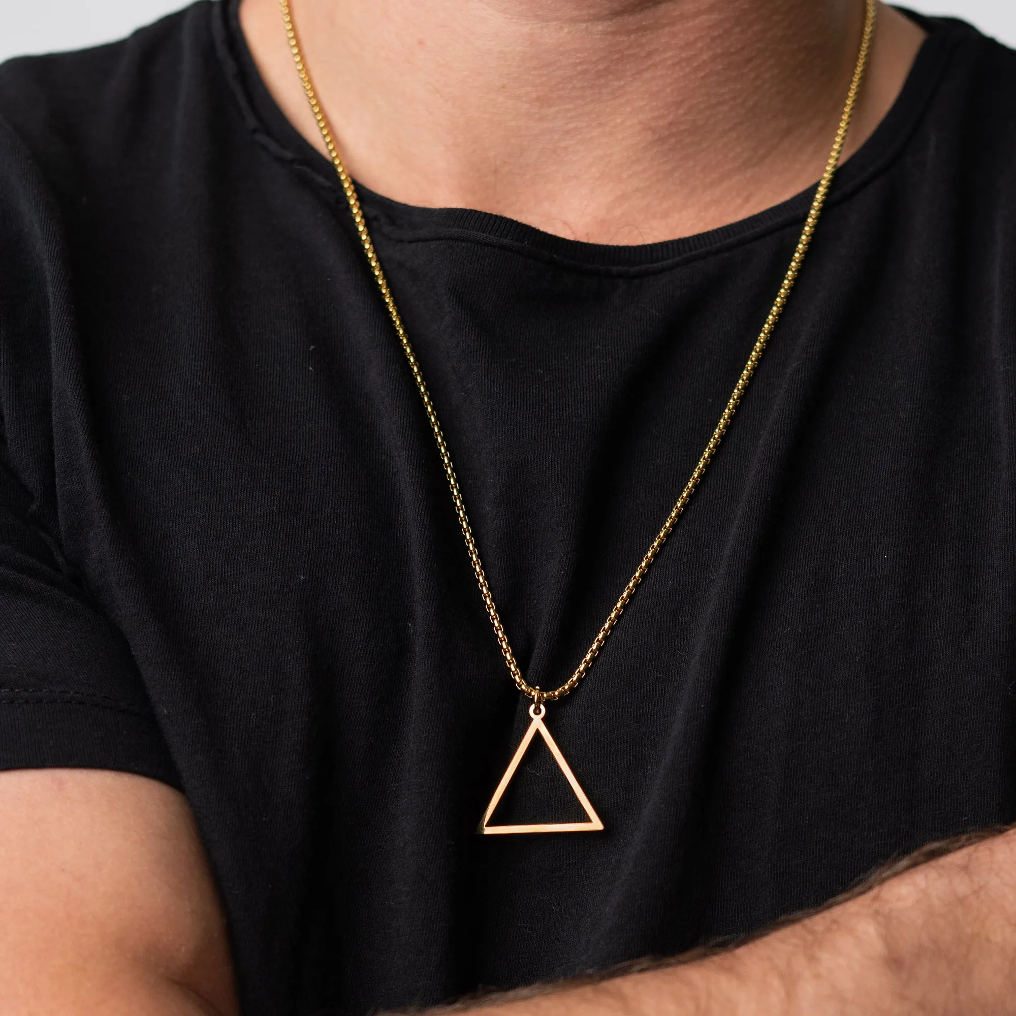 Triangle Necklace (Gold-Plated)