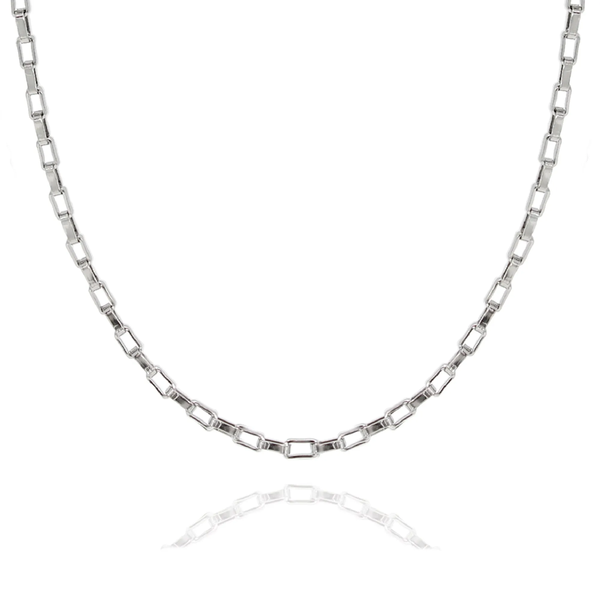 Venetian Box Chain (Silver-Plated)